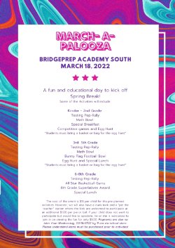 March-A-Palooza is this Friday!